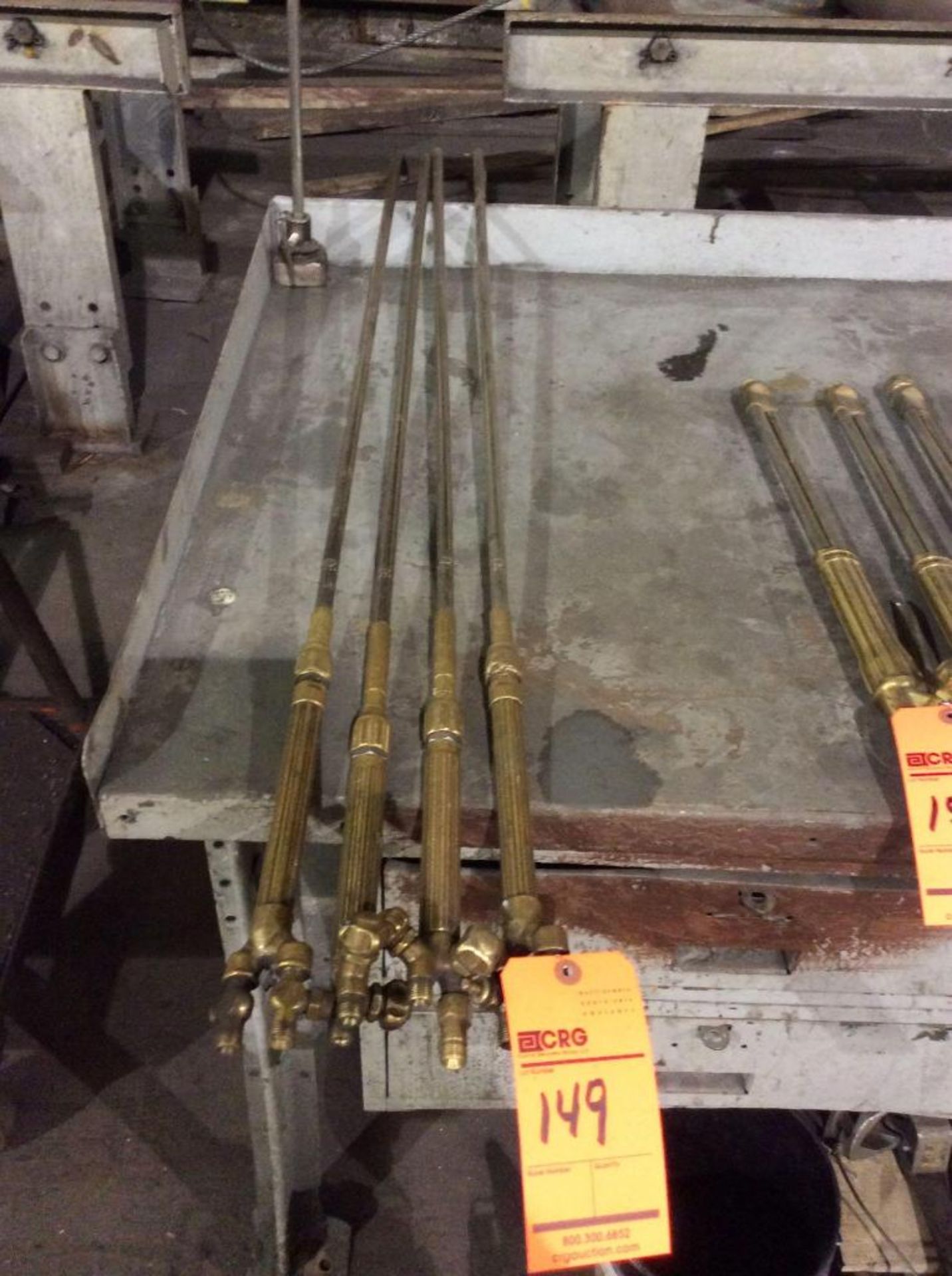 Lot of (4) 48" cutting torches