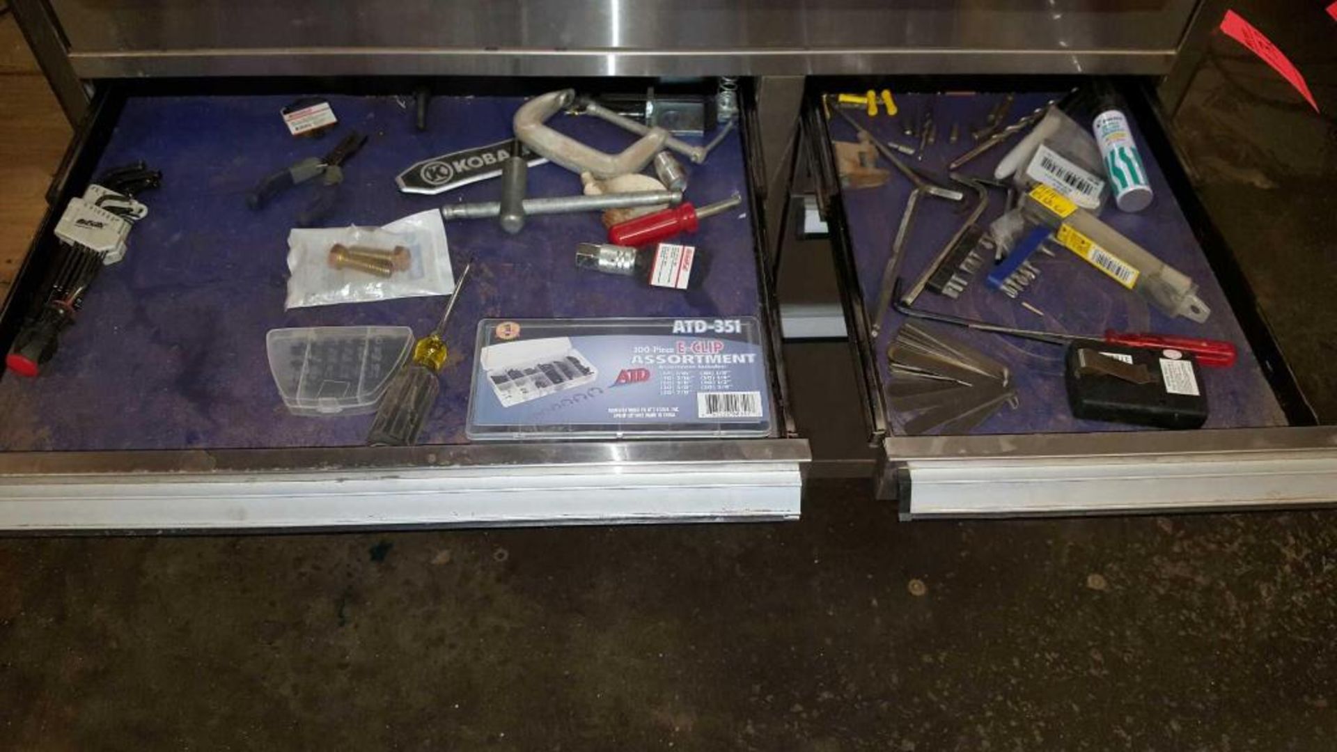 Portable S.S.tool box, 11 drawers, with contents of tools - Image 3 of 8