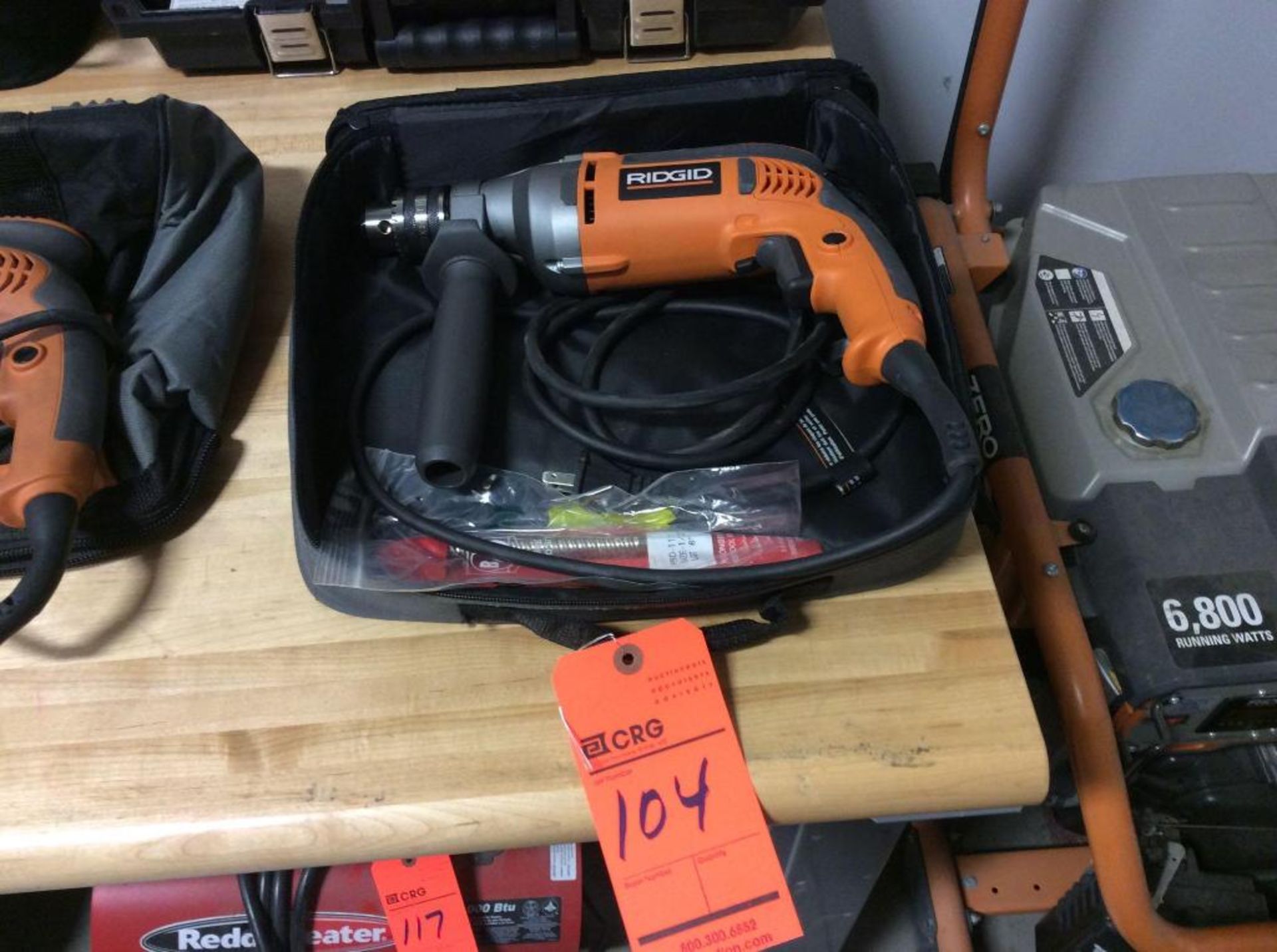 Ridgid hammer drill 1/2 inch with carry bag, mn R7111