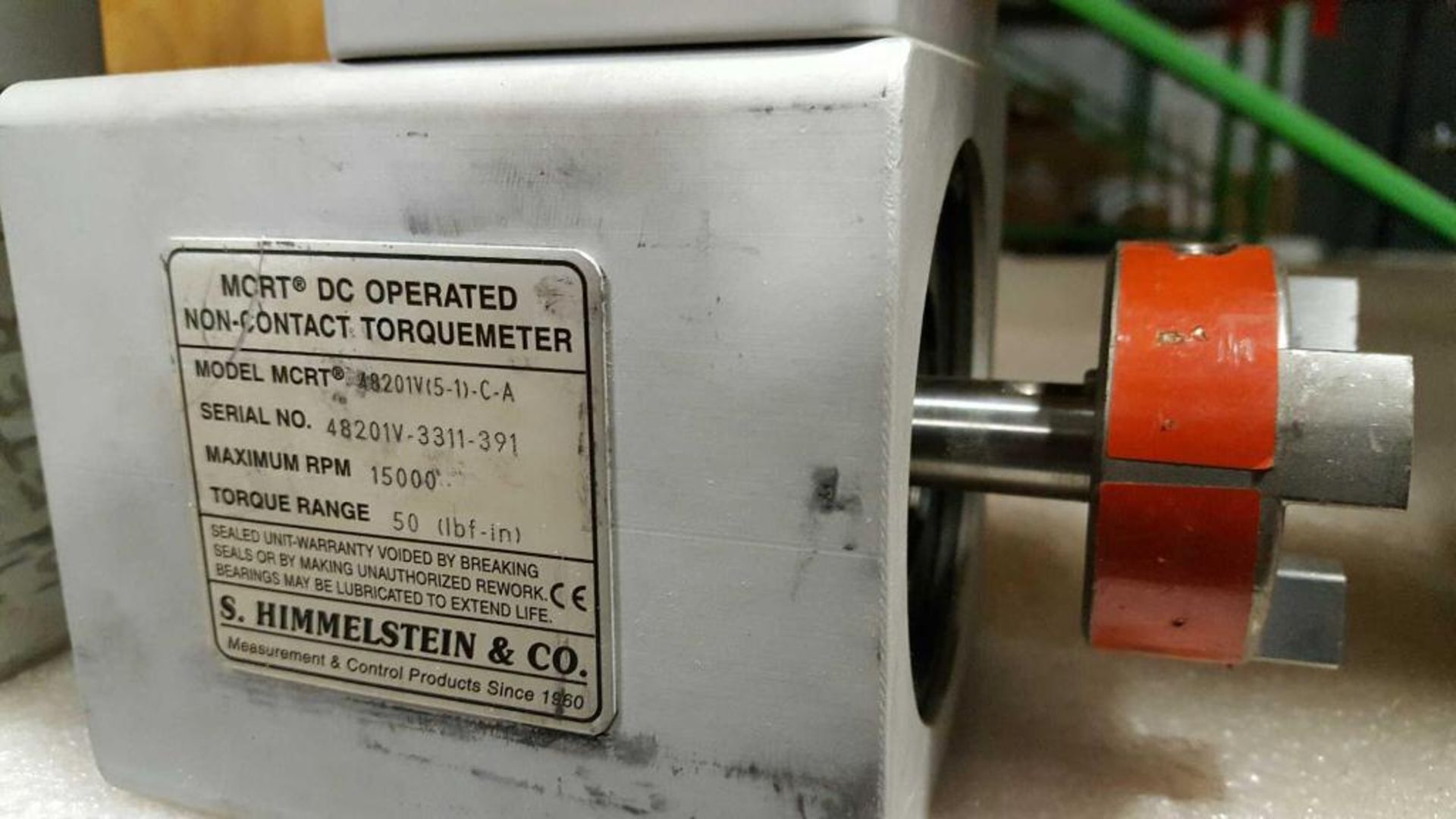 Lot of (3) Hielstein MCRT DC operated non-contact torquemeters, model 48201V(5-1)-C-A - Image 2 of 2