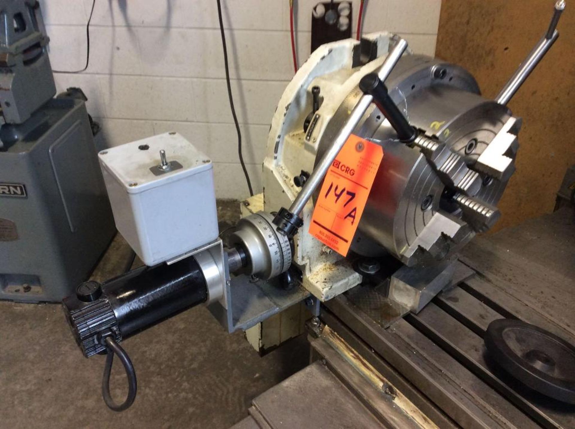 Troyke 12" rotary table, mn U-12 with controls (Used as 4th axis on Fryer milling machine)
