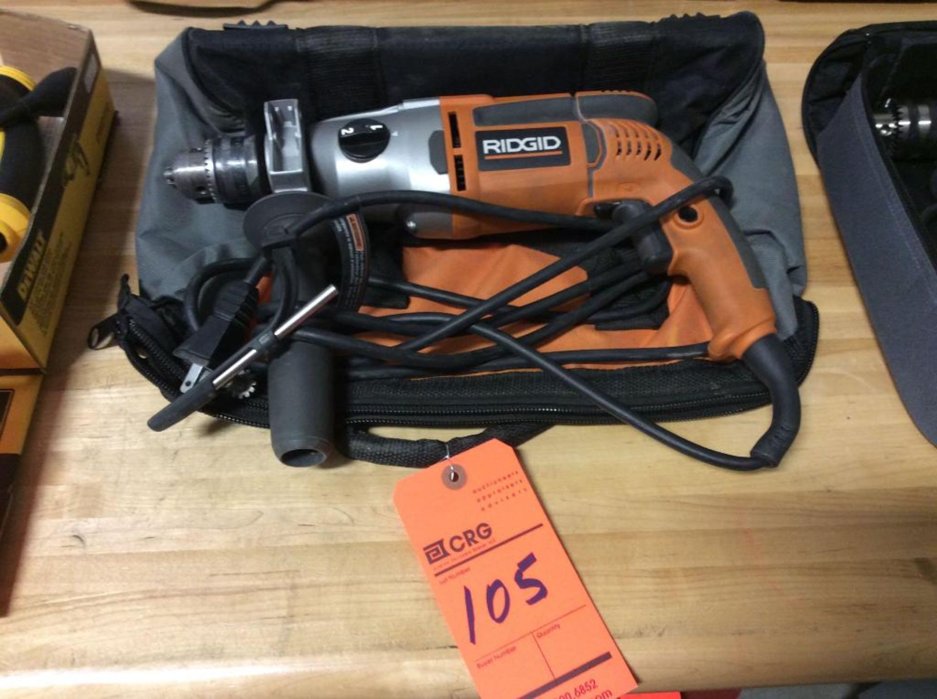 Ridgid electric hammer drill, 1/2 inch with carry bag, mn R5011