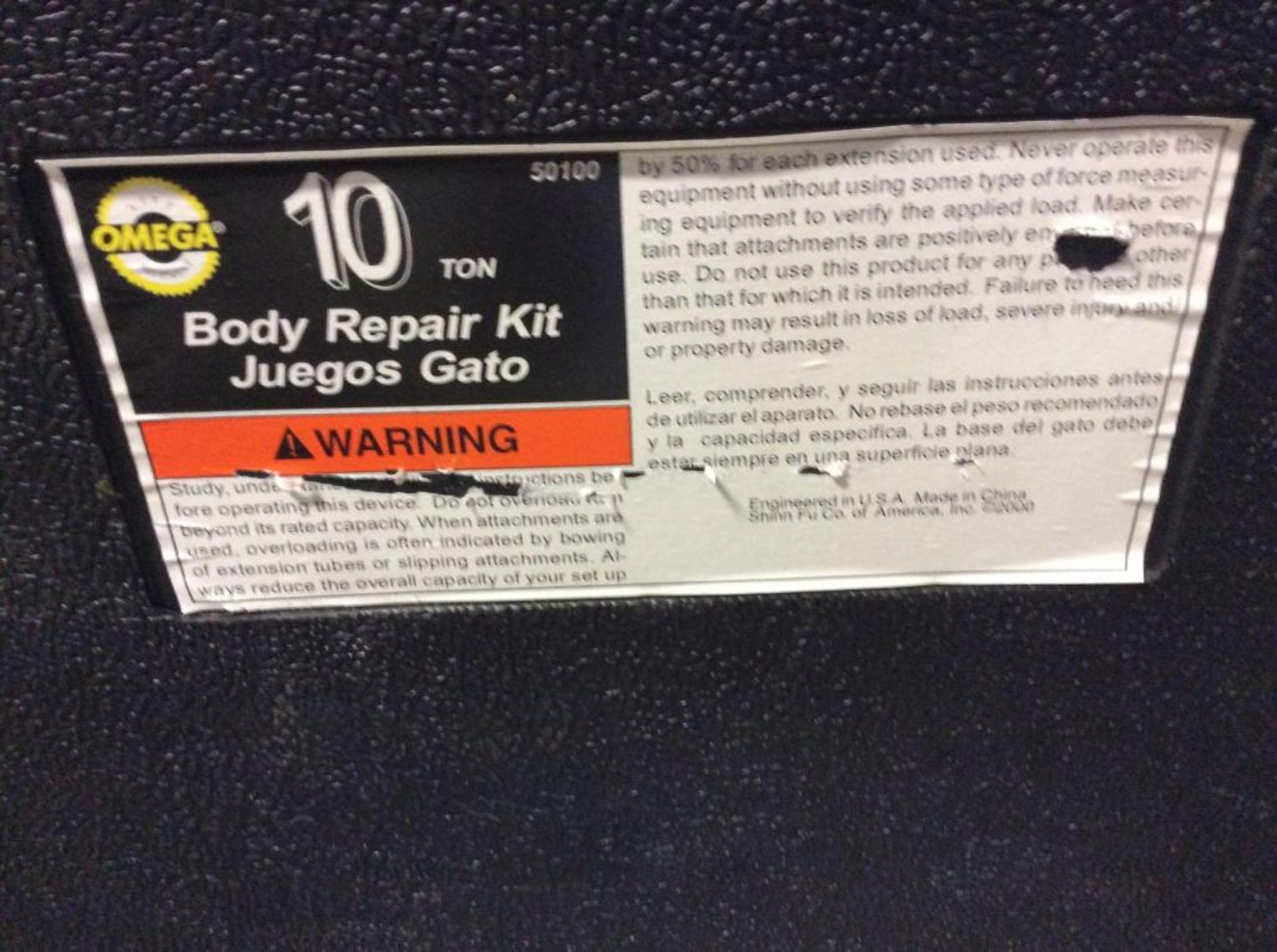 Omega 10 ton portable body repair kit, with case - Image 3 of 3