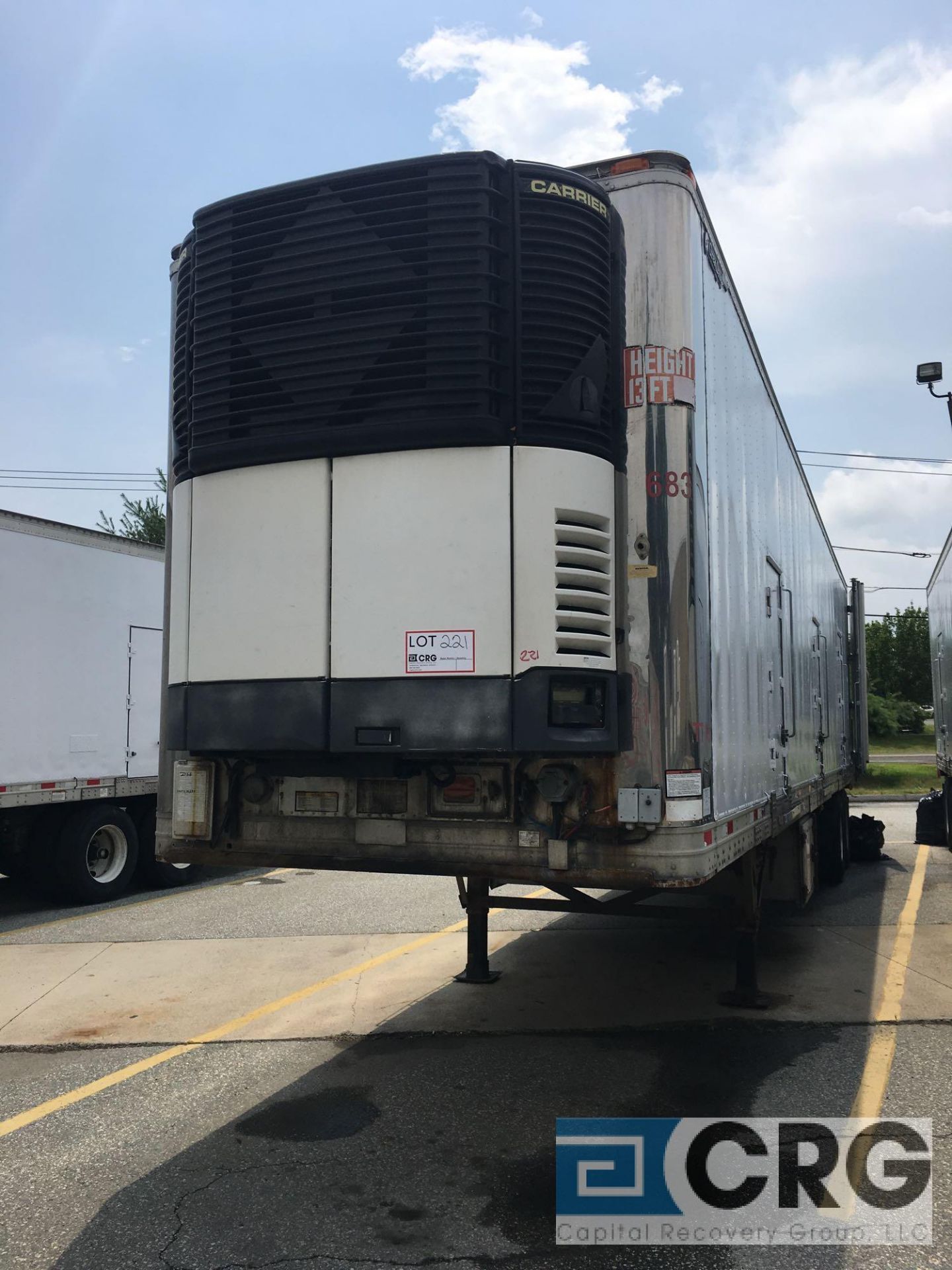 2005 Great Dane Multi Temp Refrigerated Semi Trailer - 43 Long, 96" wide, Carrier Genesis TM1000, - Image 2 of 8