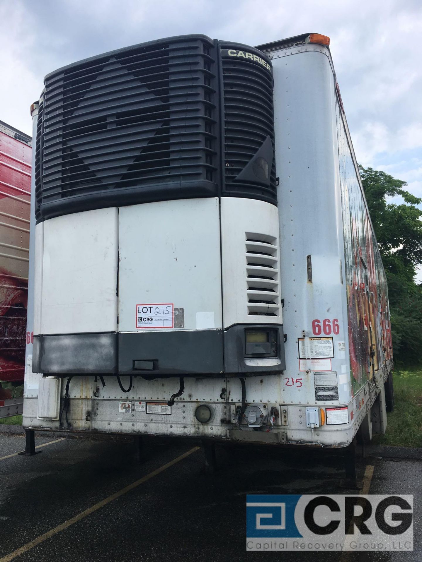 2003 Great Dane Multi Temp Refrigerated Semi Trailer - 45 Long, 102" wide, Carrier, hours, 6 side - Image 2 of 5