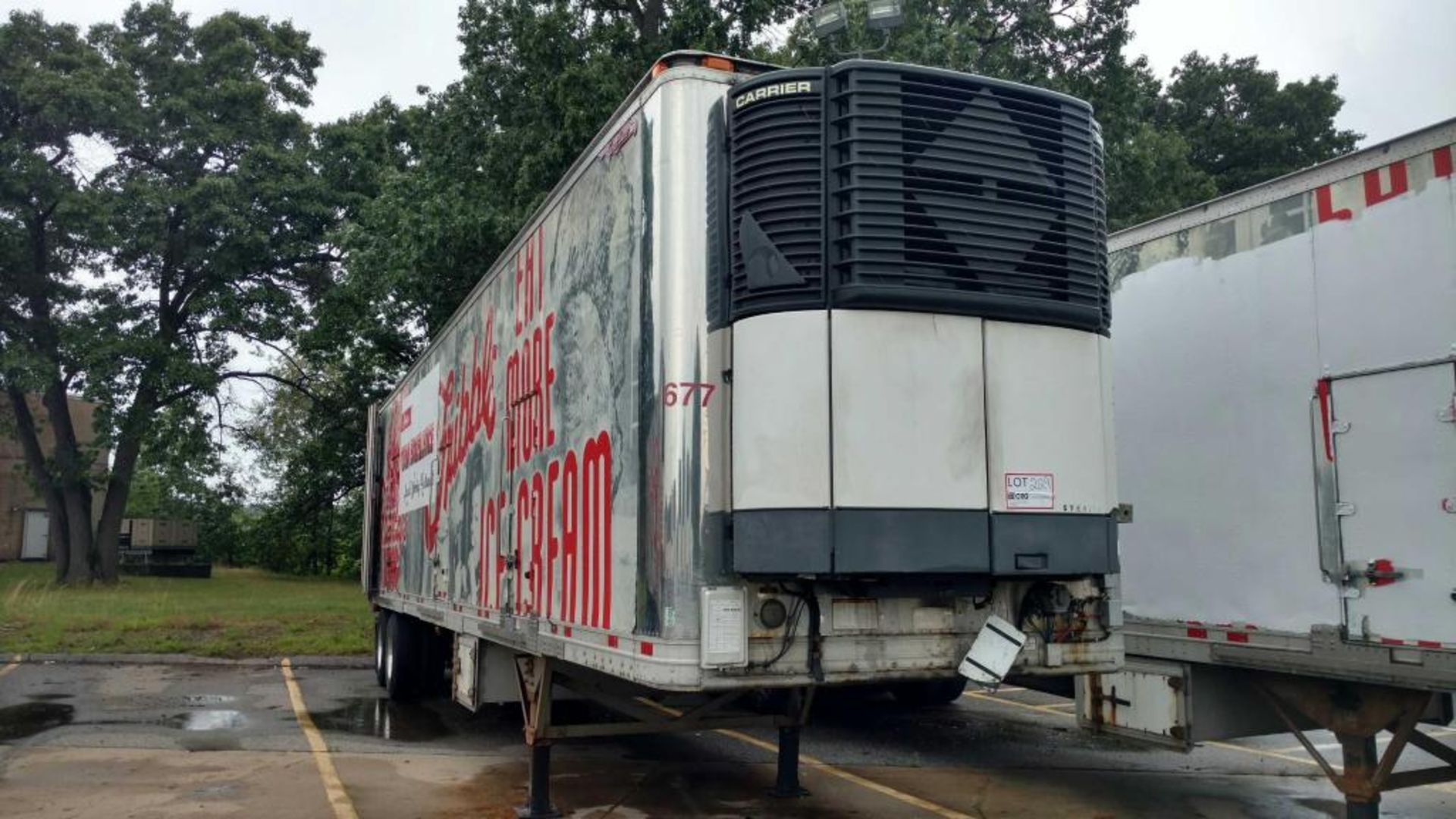 2004 Great Dane Multi Temp Refrigerated Semi Trailer - 42 Long, 96" wide, Carrier Stealth, 17506