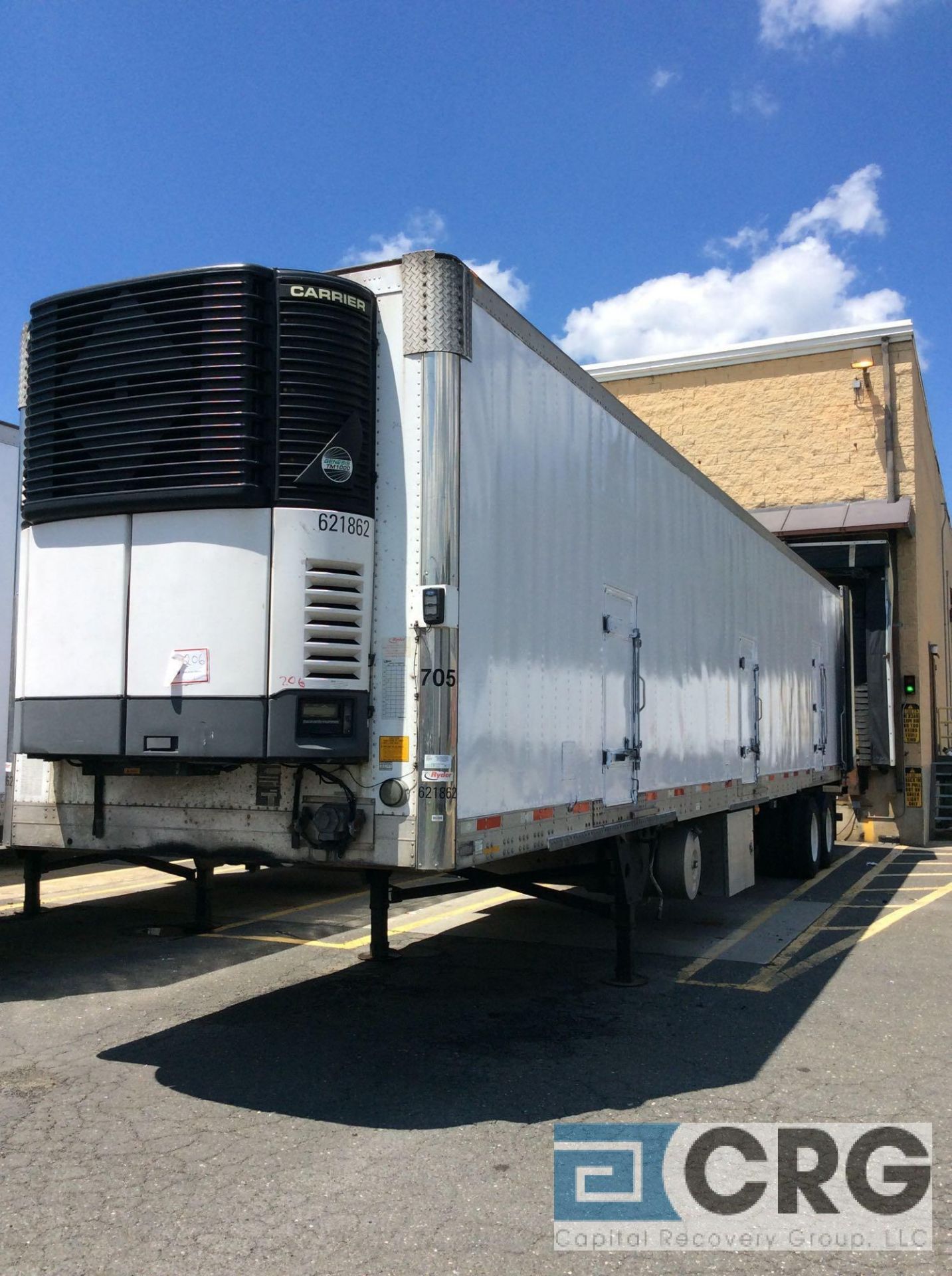 2010 Utility Multi Temp Refrigerated Semi Trailer - 45 Long, 102" wide, Carrier Genesis TM1000, - Image 6 of 7