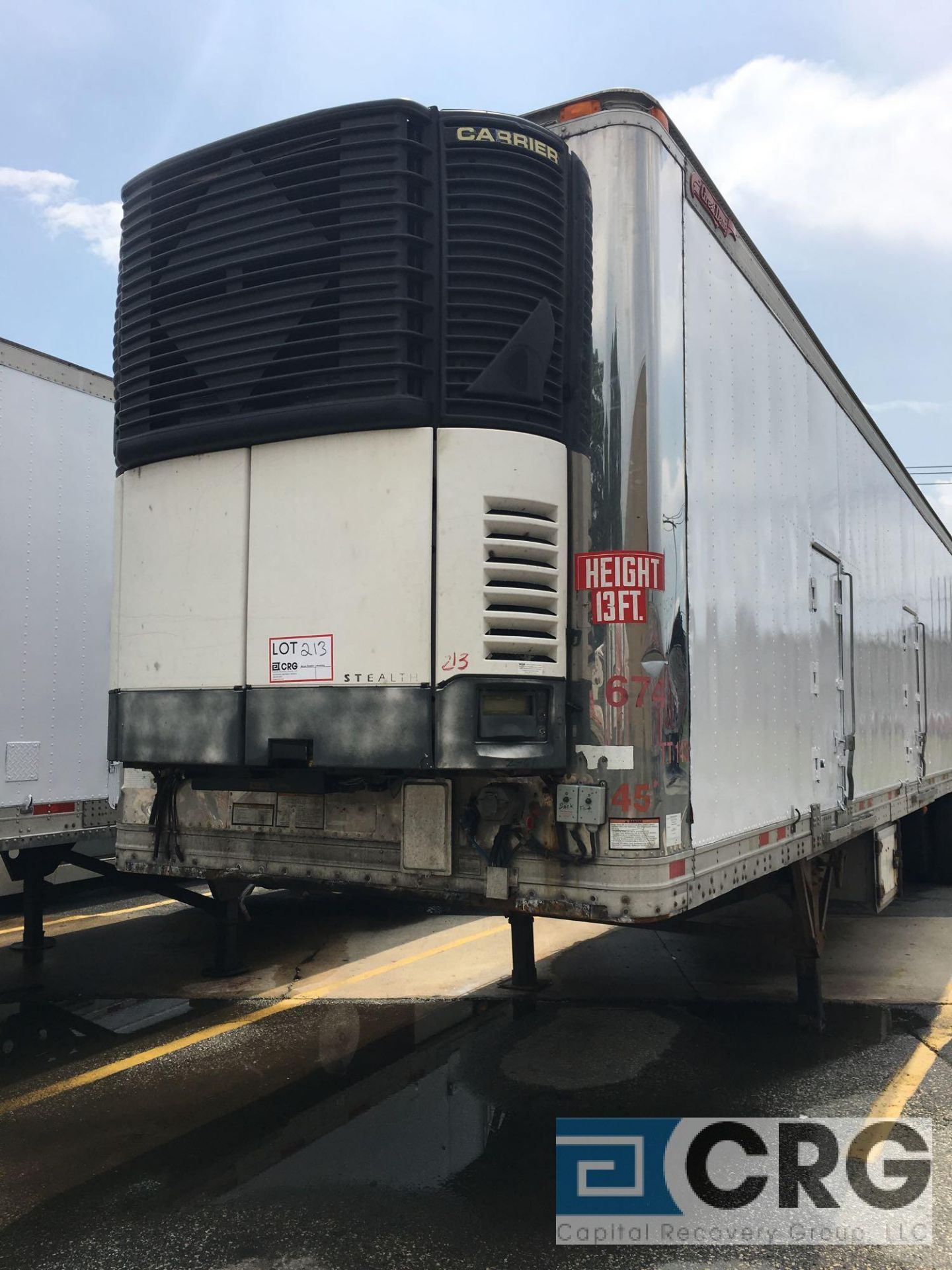2004 Great Dane Multi Temp Refrigerated Semi Trailer - 45 Long, 96" wide, Carrier Stealth, 17569
