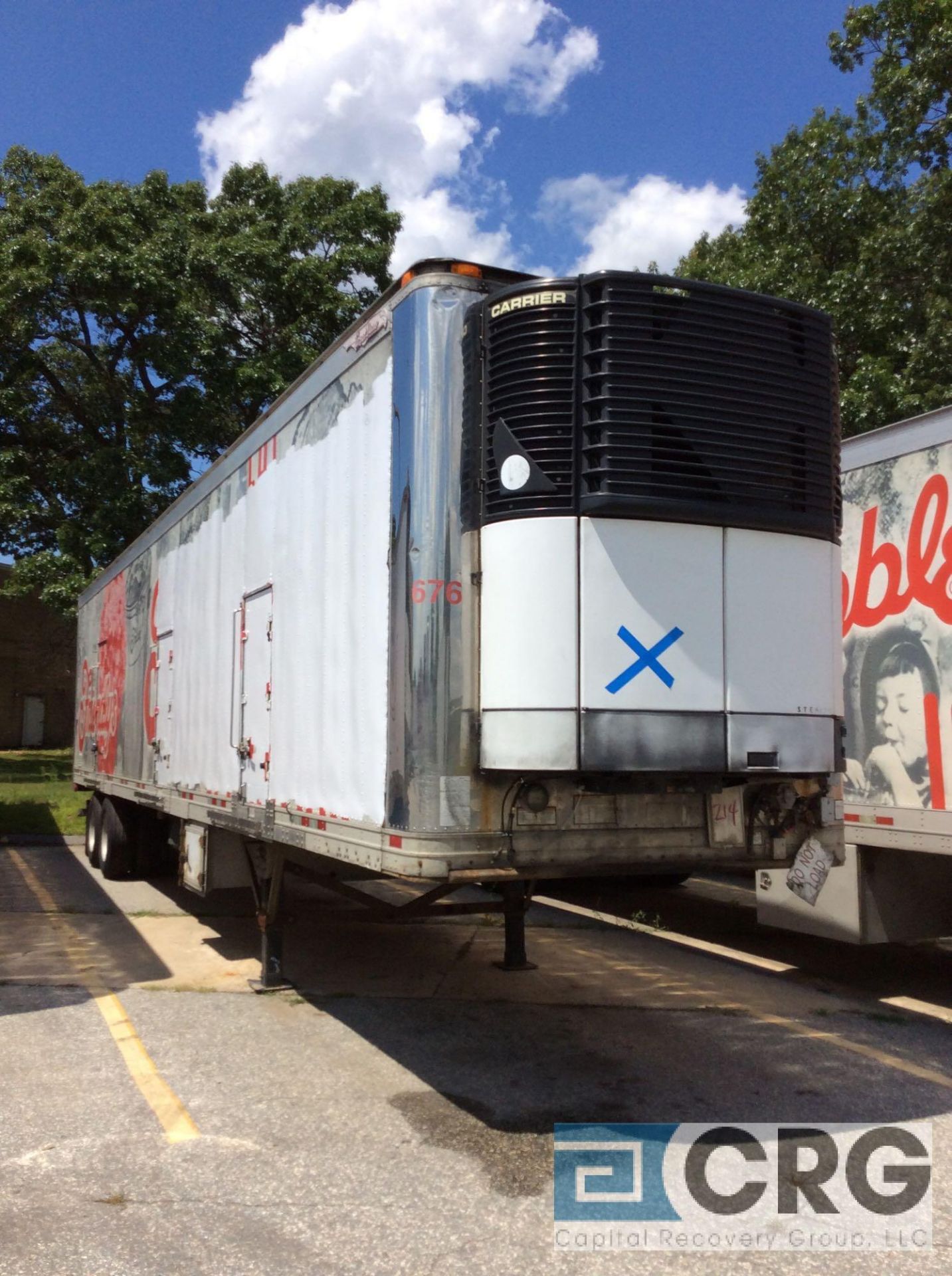 2004 Great Dane Multi Temp Refrigerated Semi Trailer - 45 Long, 96" wide, Carrier Genesis TM1000, - Image 8 of 8