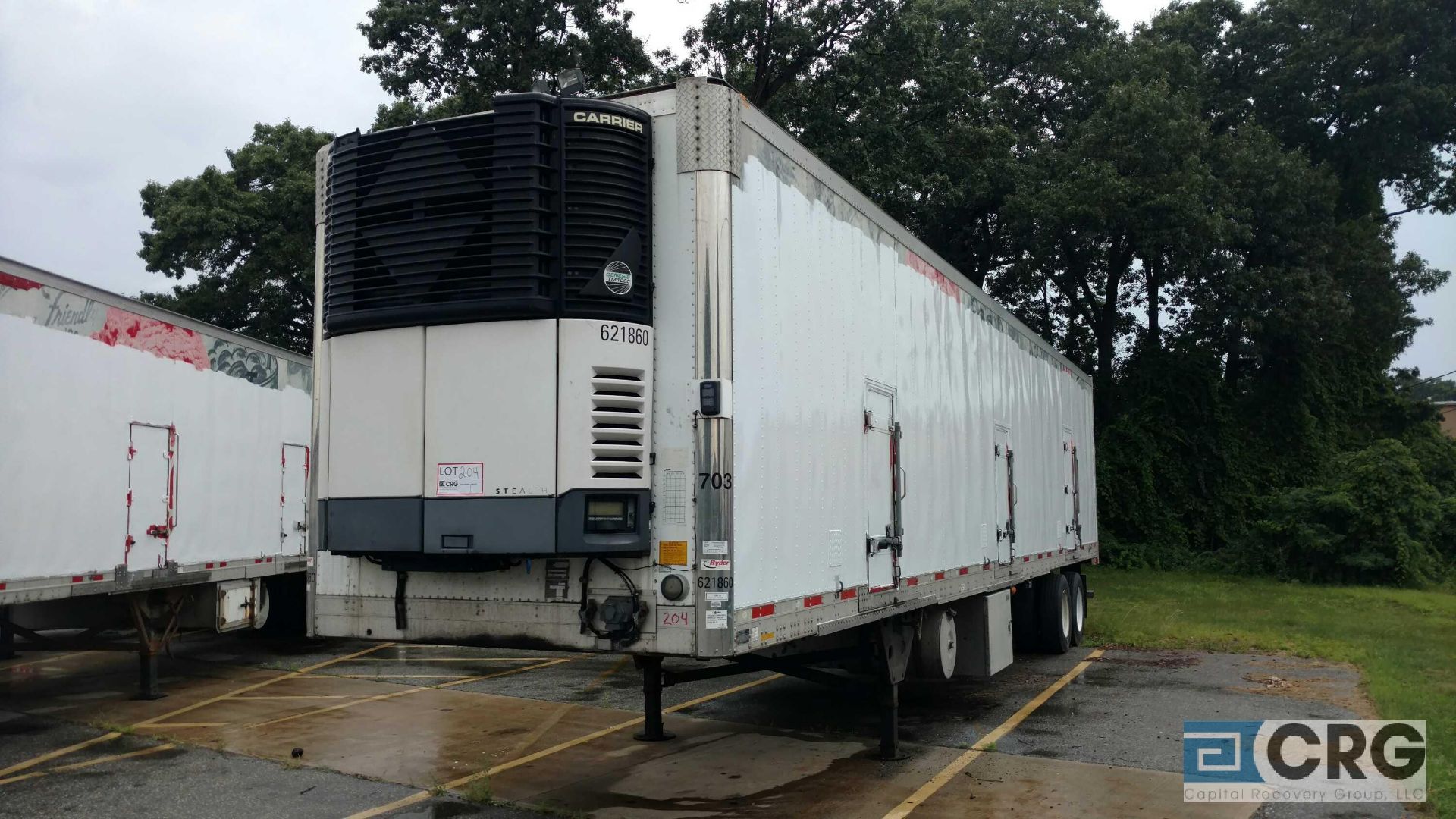 2010 Utility Multi Temp Refrigerated Semi Trailer - 45 Long, 102" wide, Carrier Genesis TM1000, - Image 2 of 7