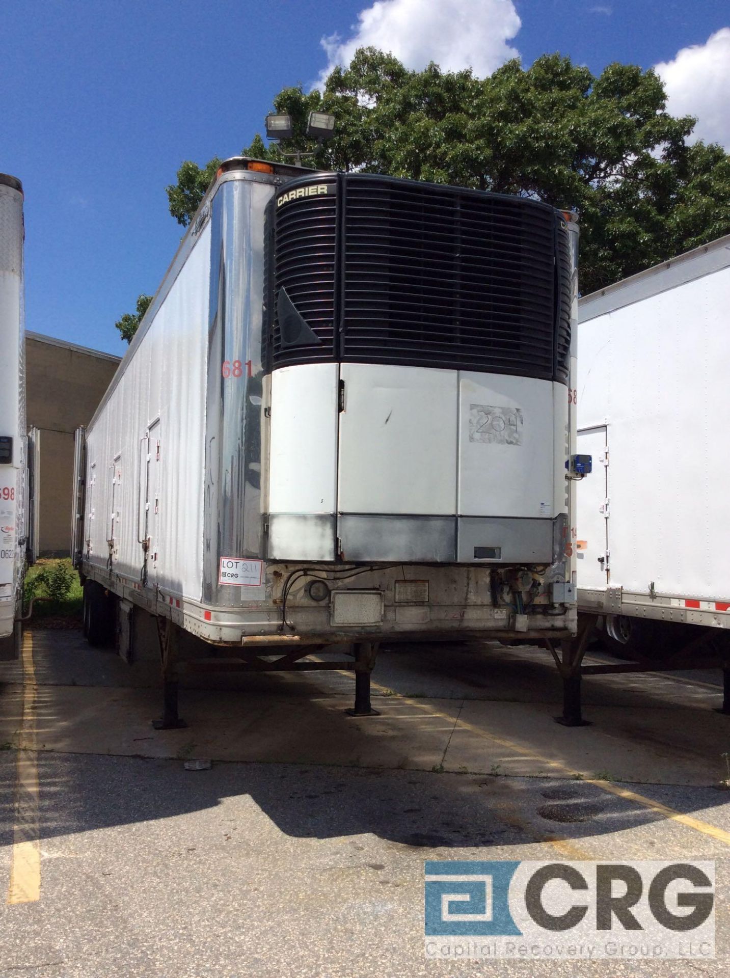 2005 Great Dane Multi Temp Refrigerated Semi Trailer - 45 Long, 96" wide, Carrier Genesis TM1000, - Image 3 of 5