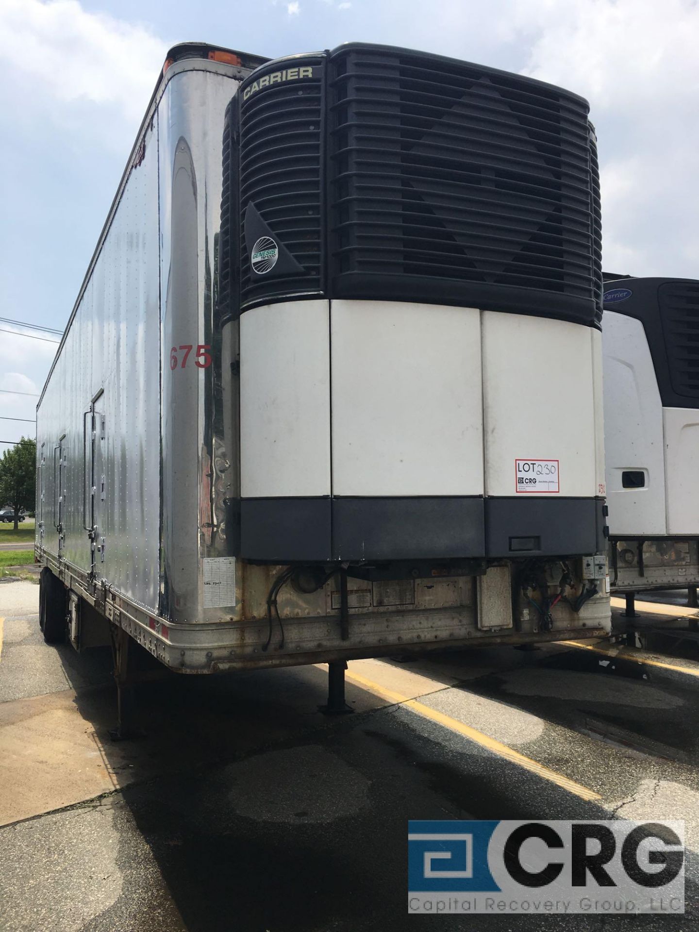 2004 Great Dane Multi Temp Refrigerated Semi Trailer - 42 Long, 96" wide, Carrier Genesis TM1000, - Image 3 of 8