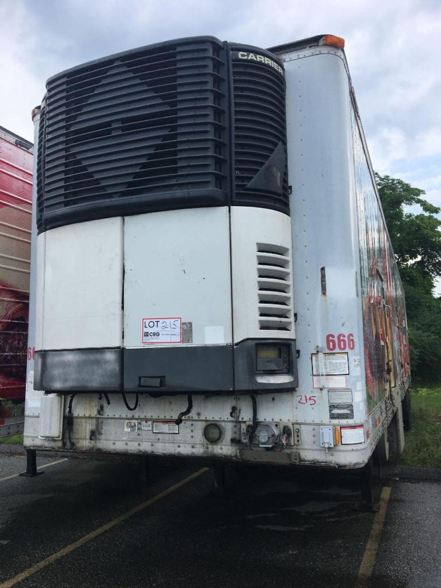 2003 Great Dane Multi Temp Refrigerated Semi Trailer - 45 Long, 102" wide, Carrier, hours, 6 side