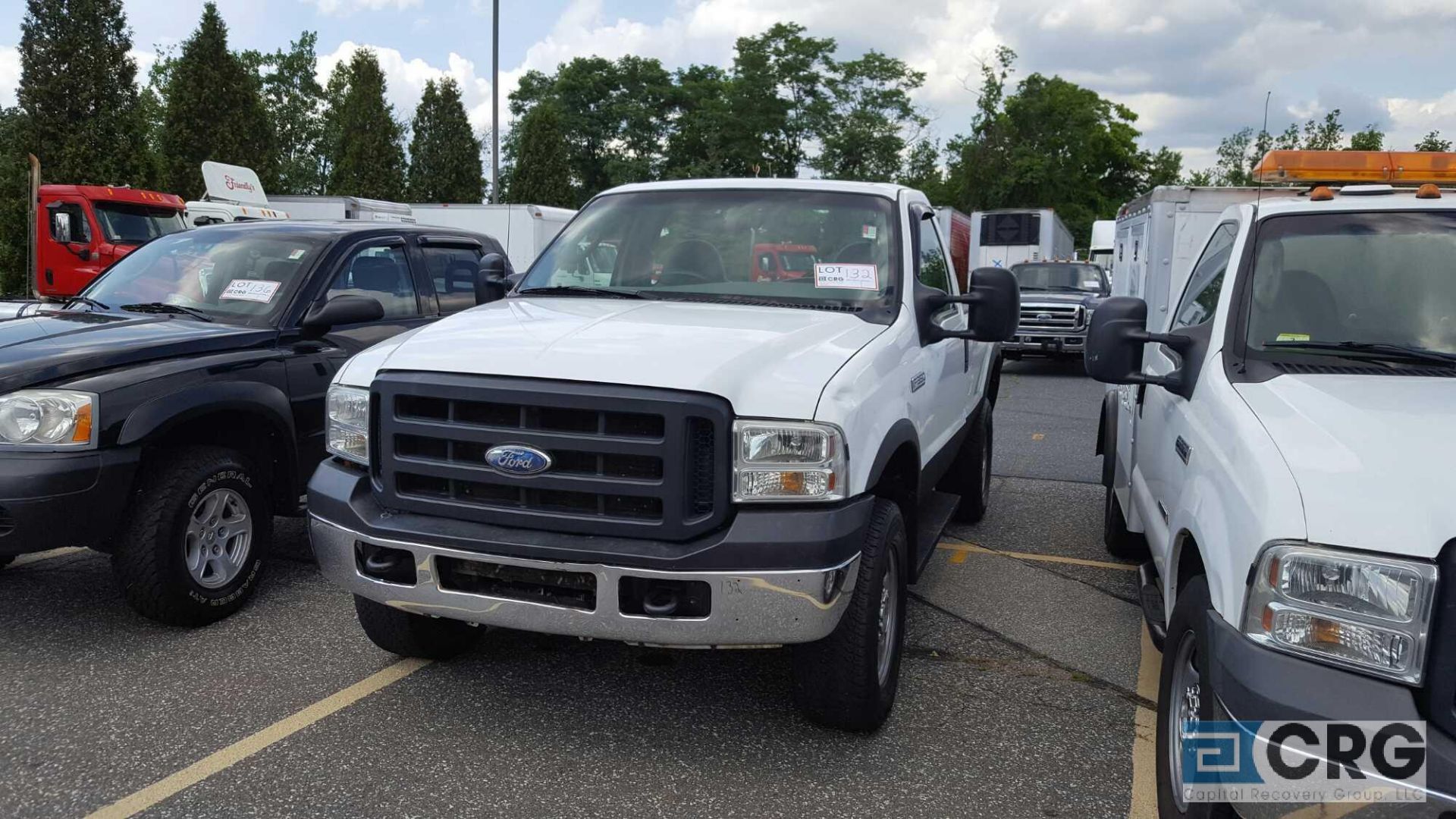 2006 Ford F350 PU Truck, 3 passenger seat, AM/FM Radio, manual windows and locks, auto transmission,