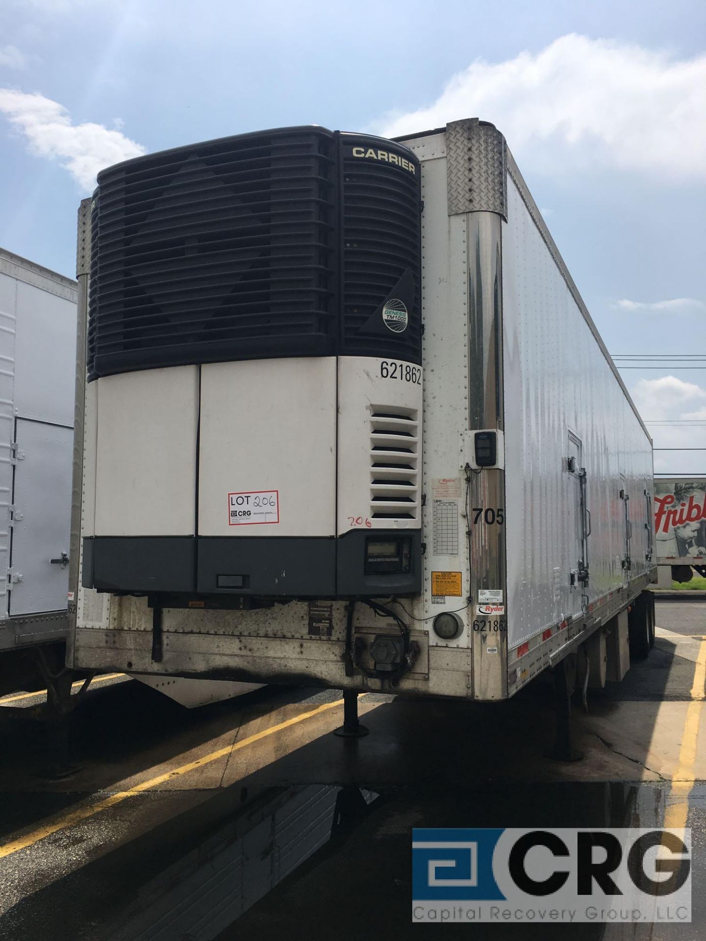 2010 Utility Multi Temp Refrigerated Semi Trailer - 45 Long, 102" wide, Carrier Genesis TM1000, - Image 2 of 7