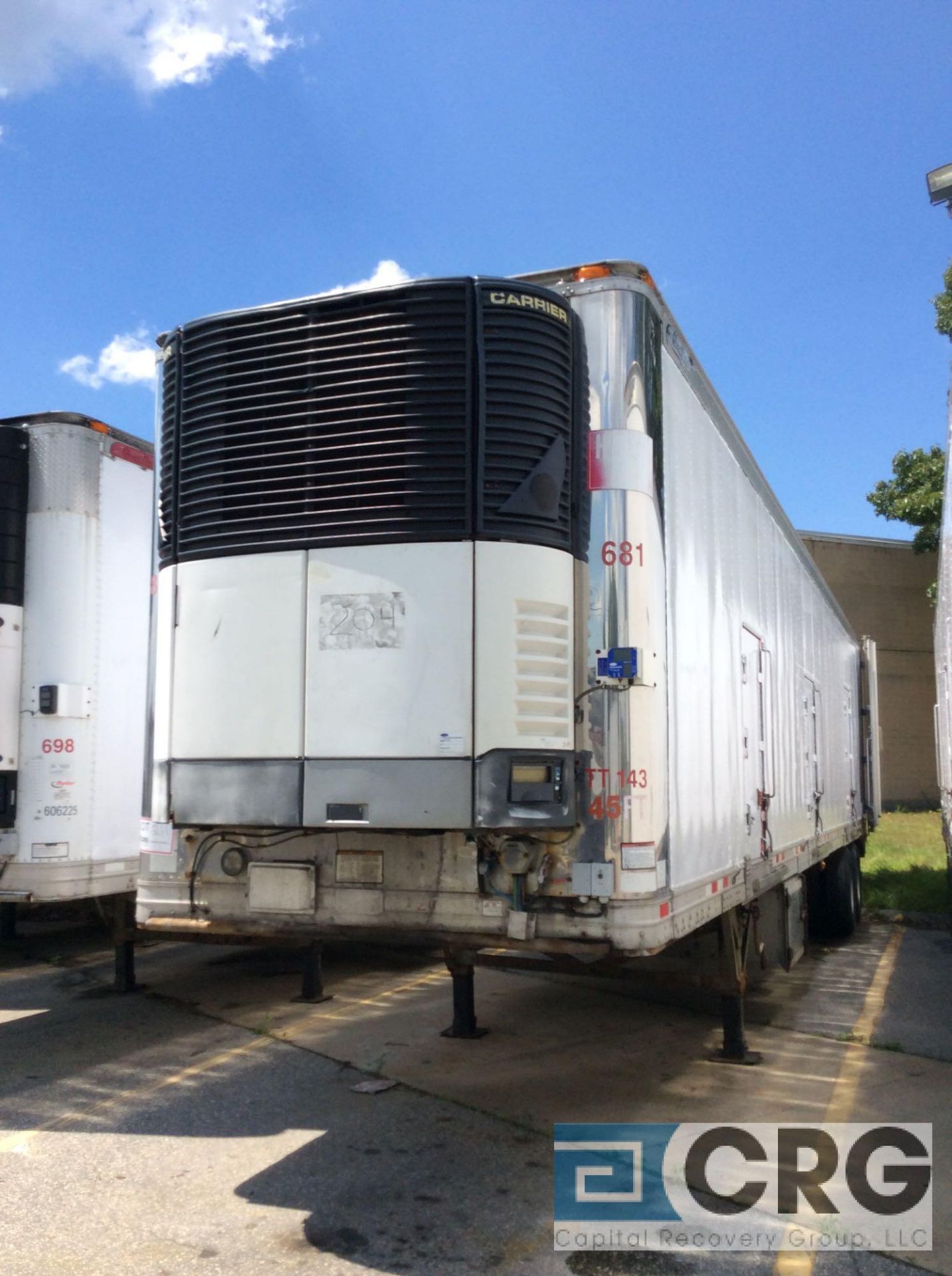 2005 Great Dane Multi Temp Refrigerated Semi Trailer - 45 Long, 96" wide, Carrier Genesis TM1000, - Image 2 of 5