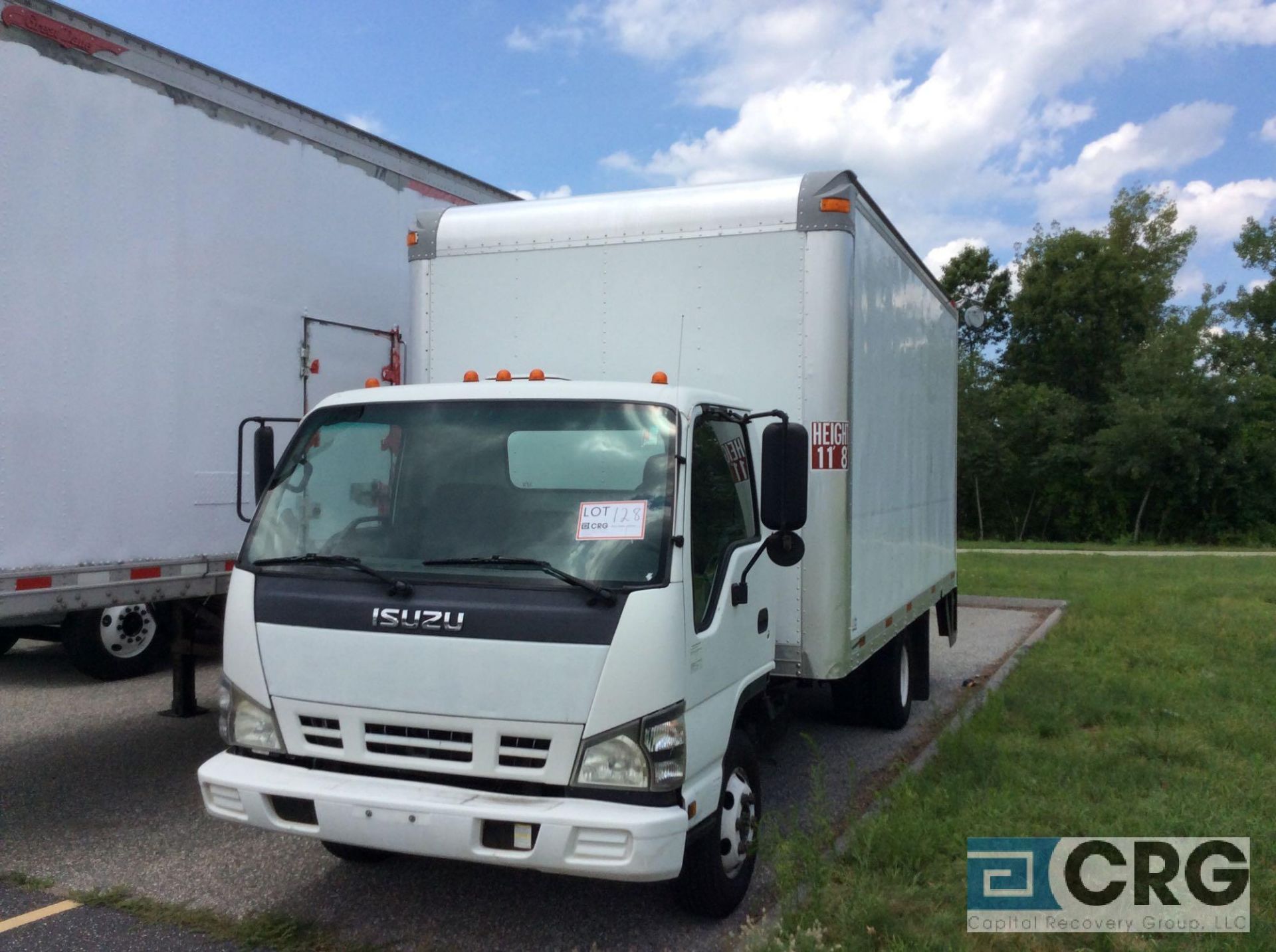 2007 Isuzu NPR 14,500 lb GVWR, auto transmission, 16' aluminum van body, roll up rear door, 253,