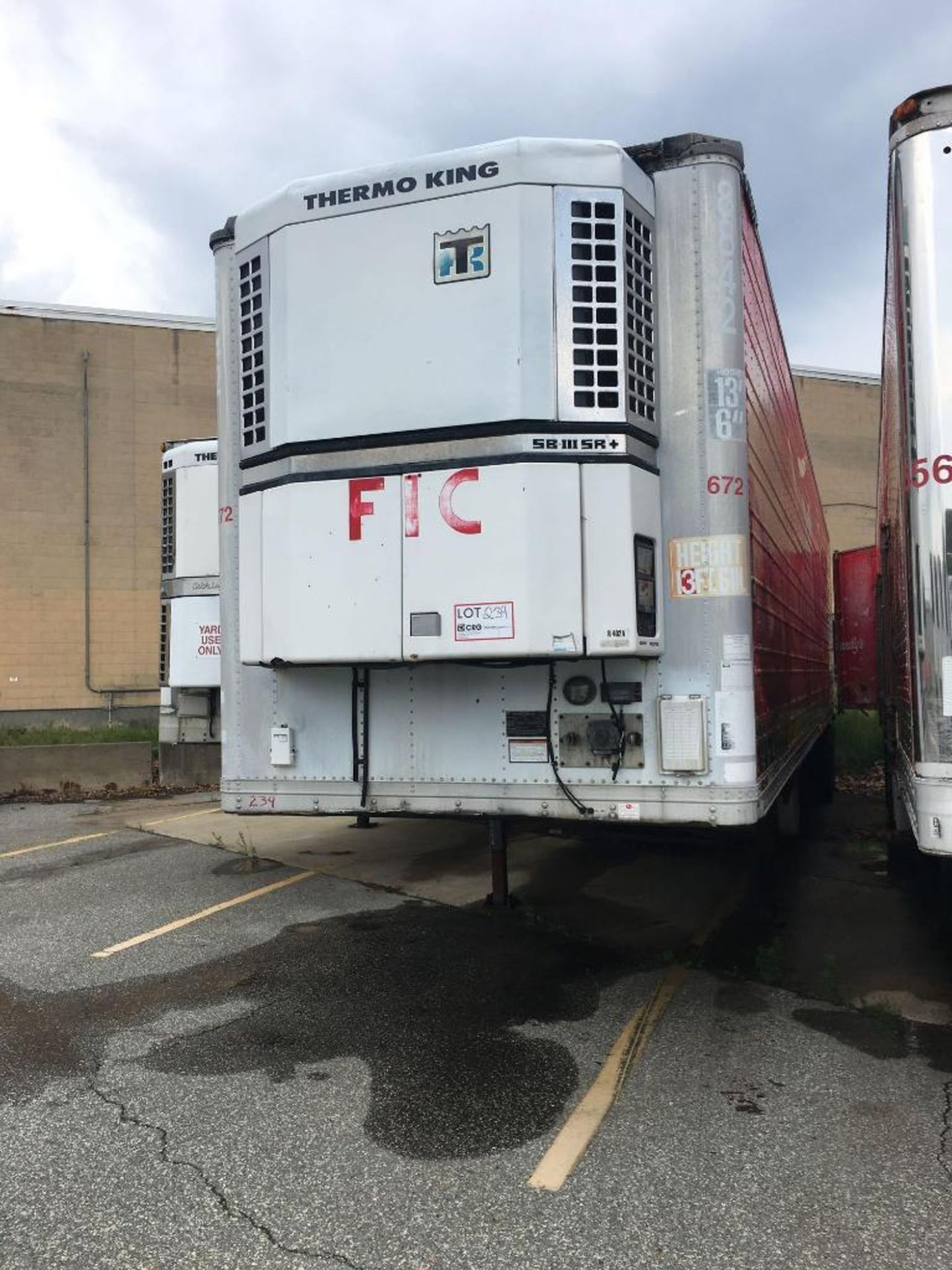 Multi Temp Refrigerated Semi Trailer - 48 Lomg, 96" wide, Thermo King SBIII TCI-SR, n/s hours, 6
