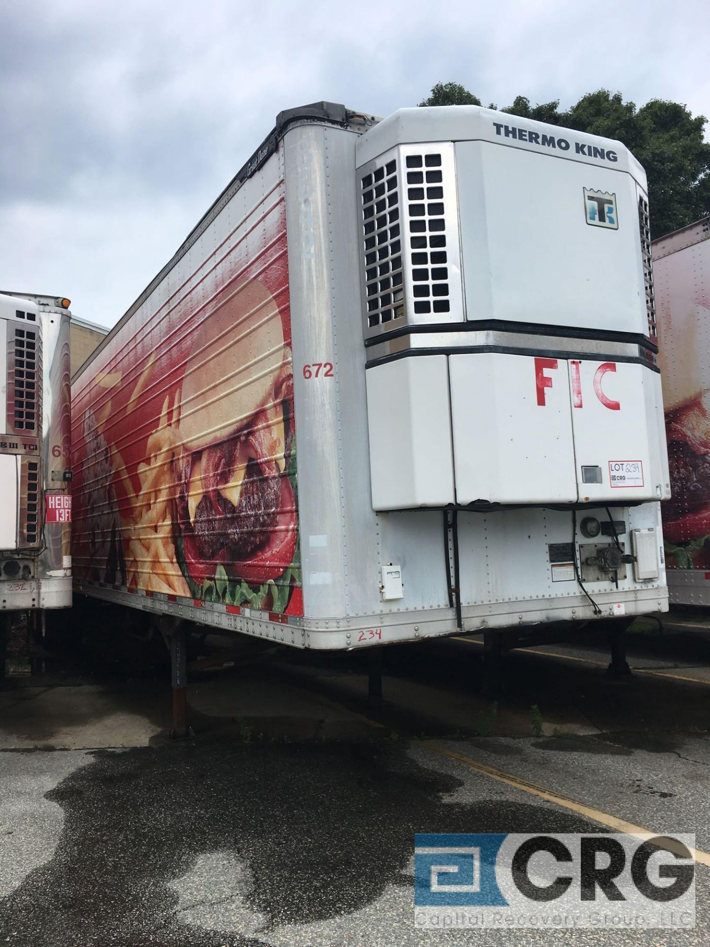Multi Temp Refrigerated Semi Trailer - 48 Lomg, 96" wide, Thermo King SBIII TCI-SR, n/s hours, 6 - Image 3 of 3