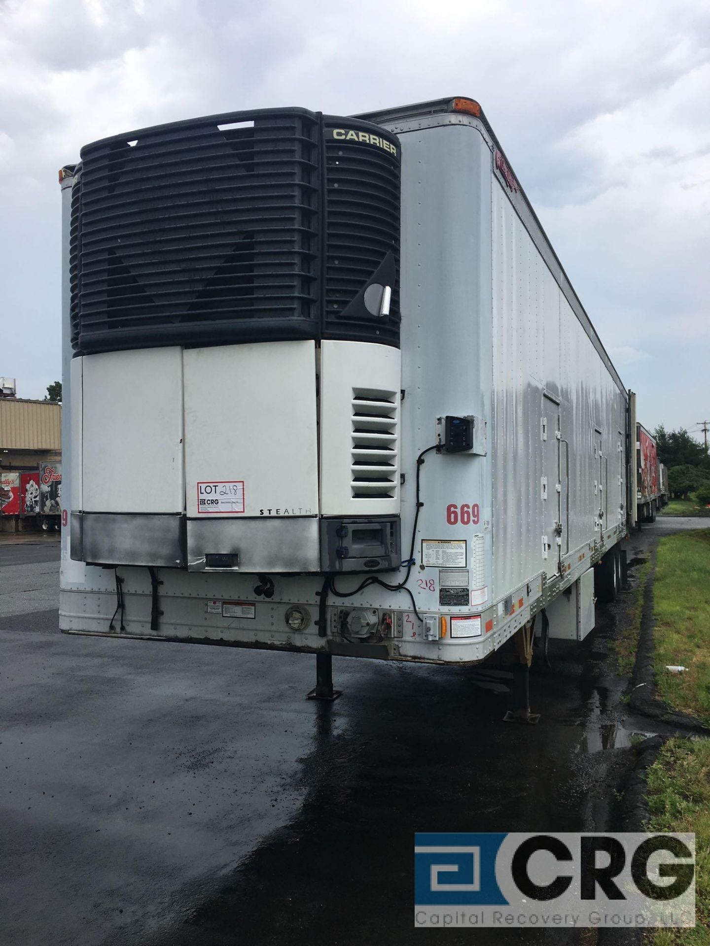 2003 Great Dane Multi Temp Refrigerated Semi Trailer - 45 Long, 102" wide, Carrier T1000, n/s - Image 2 of 7