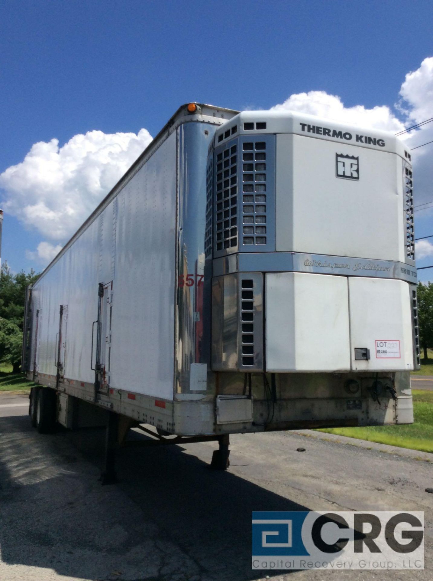 2002 Trailmobile Multi Temp Refrigerated Semi Trailer - 43 Long, 96" wide, Thermo King SBIII TCI- - Image 3 of 5