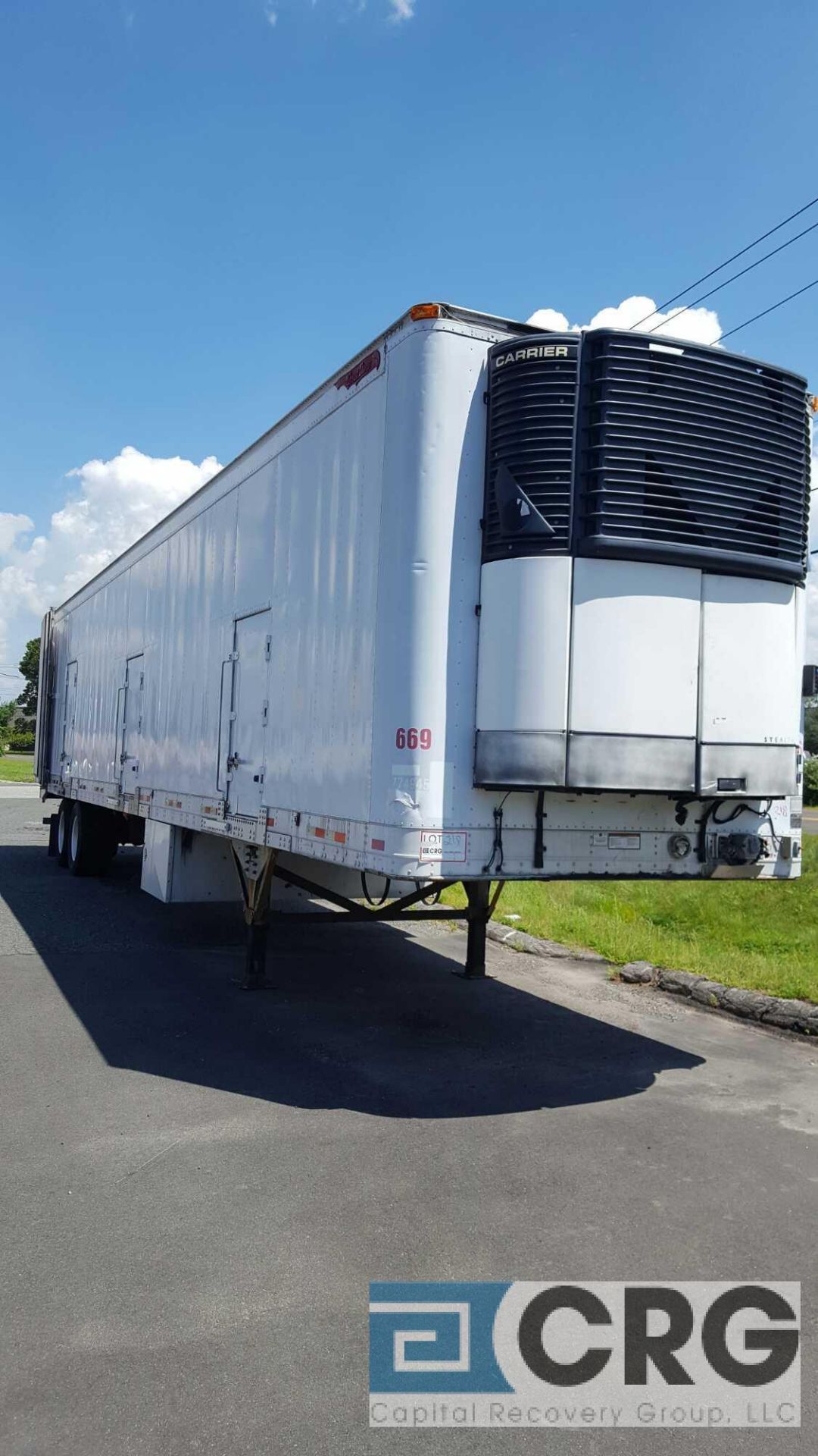 2003 Great Dane Multi Temp Refrigerated Semi Trailer - 45 Long, 102" wide, Carrier T1000, n/s - Image 6 of 7