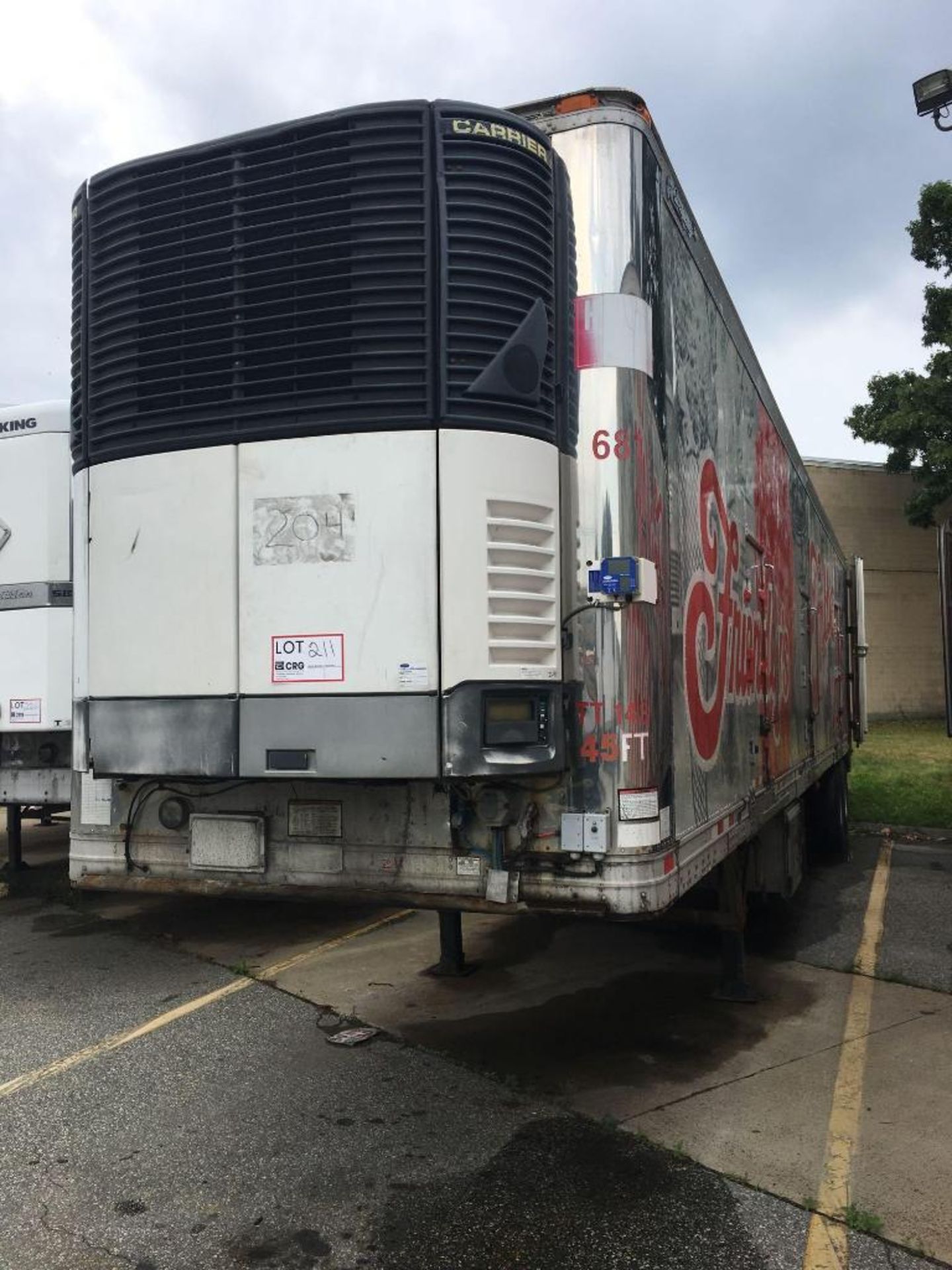 2005 Great Dane Multi Temp Refrigerated Semi Trailer - 45 Long, 96" wide, Carrier Genesis TM1000,