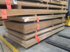 Lot of (4) 4' x 8' x 3/4" PS cherry MDF