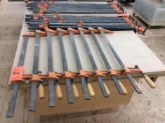 Lot of (8) Jorgensen 36" x 5 3/4" bar clamps