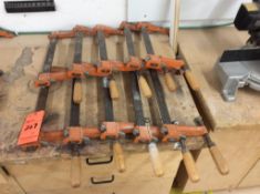 Lot of (10) Jorgensen 18" x 5 3/4" bar clamps