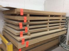 Lot of (5) 4' x 8' x 1/4" formica 949T laminate 2-side MDF