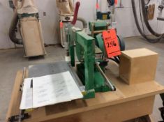 Wirth Machinery joinery cutter, mn 95-100, sn 101, 1 1/2 hp, 1 phase with custom cabinet and content