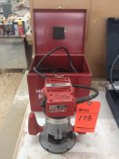 Milwaukee router motor mn 5670, 25000 rpm, 120 volts, 1 phase with base and case