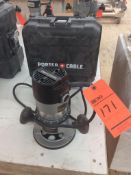 Porter Cable heacy duty router motor mn 690LR, 27500 rpm, 120 volt, 1 phase with router base and cas