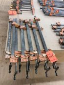 Lot of (11) Jorgensen 36" x 2" bar clamps