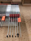 Lot of (6) Bessey 50" x 3 3/4" bar clamps, mn KR3.550