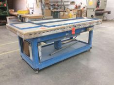 Denray down draft dust table, 4' x 8' portable,