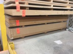 Lot of (19) 4' x 8' x 1/2" A-1 sapele MDF