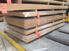 Lot of (6) 4' x 8' x 1 1/4" MDF