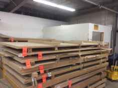 Lot of (3) 4' x 10' x 1/2" MDF plywood