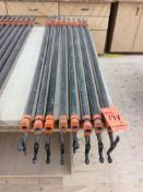 Lot of (8) Pony 5' x 1 3/4" pipe clamps