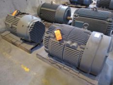 Lot of (4) assorted motors, 200 hp, (all rebuilt)