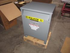 Square D general purpose transformer, 30 KVA, 480 high voltage, (new in box)