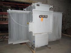 2003 GE transformer, 13200 high volt, 480 low volt, full load DVA 300 OA, 3750 FA, silicon fluid ins