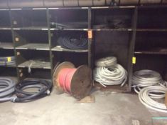 Lot of asst hose, cable, and steel fittings