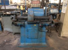 Emery Bridgeport 12" double end heavy duty grinder, mn DC, 3 phase