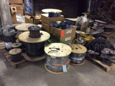 Lot of asst spooled wire