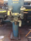 Baldor 8" double end pedestal grinder, 1 1/2 hp, 3 phase