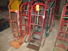 Lot of (10) assorted hand trucks