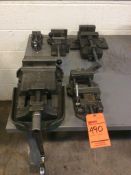 Lot of (5) asst machinist vises